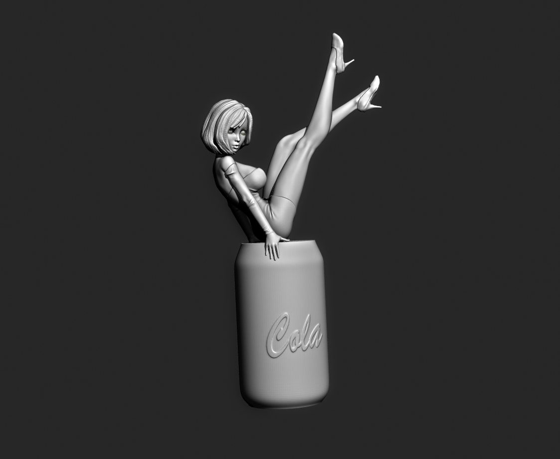 Bir kavanozda pin-up tarzında kız (Plastik Aparattır!!!)