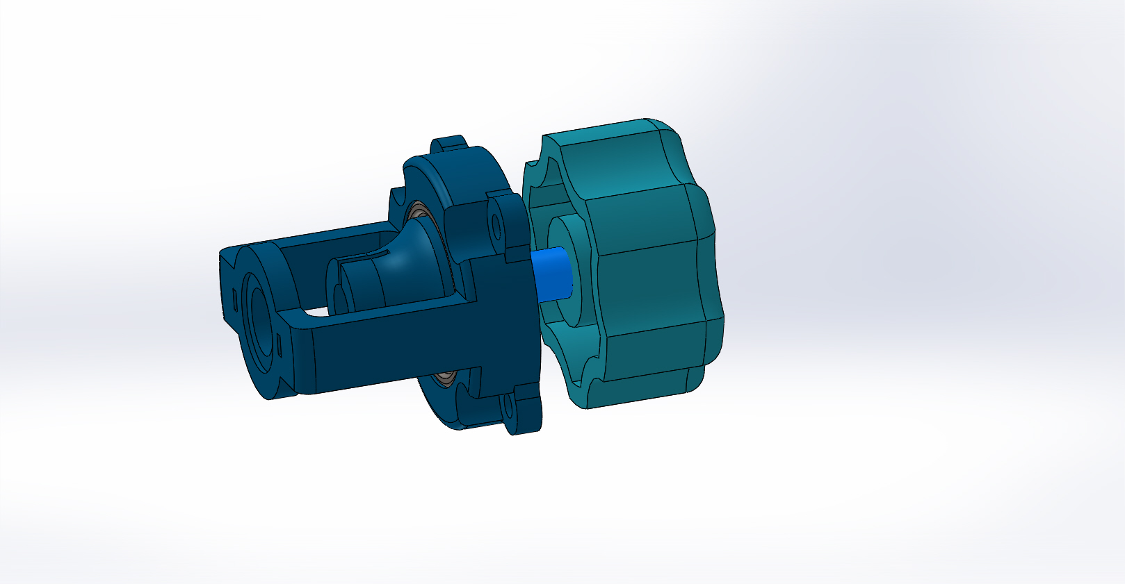 608 rulmana dayanan bir potansiyometre tipi WH148 için redüktör 1: 2.5 (Plastik Aparattır!!!) 608 rulmana dayanan bir potansiyometre tipi WH148 için redüktör 1: 2.5 (Plastik Aparattır!!!)