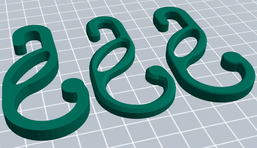 Asma kanca (3 seçenek). Boyutlar: 80x36x6 mm. (Plastik Aparattır!!!)