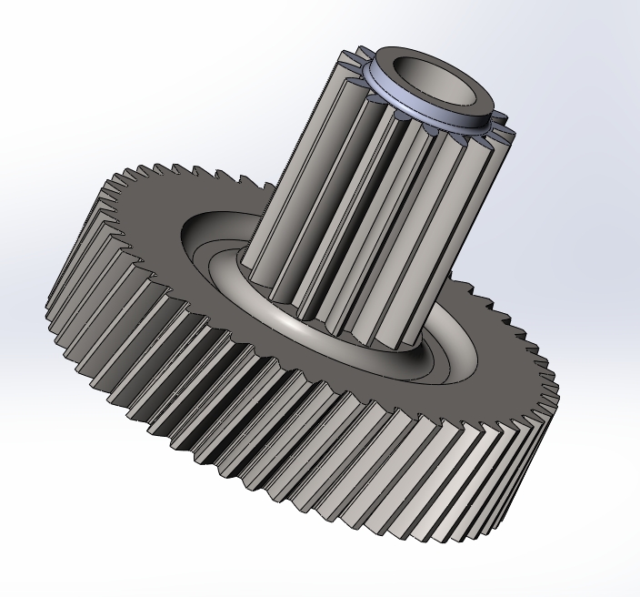 3д модель конической шестерни