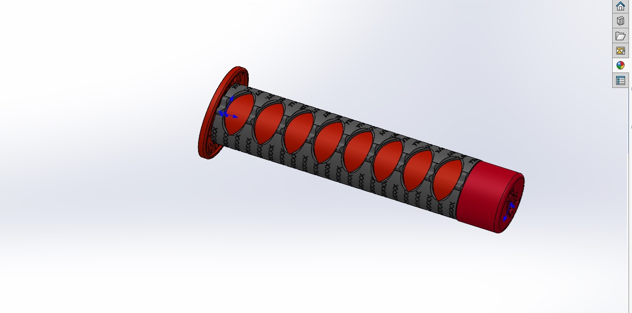 3d модель Рукоять от Катаны на ВАЗ Классику и ПП. Перезалив для 3d ...