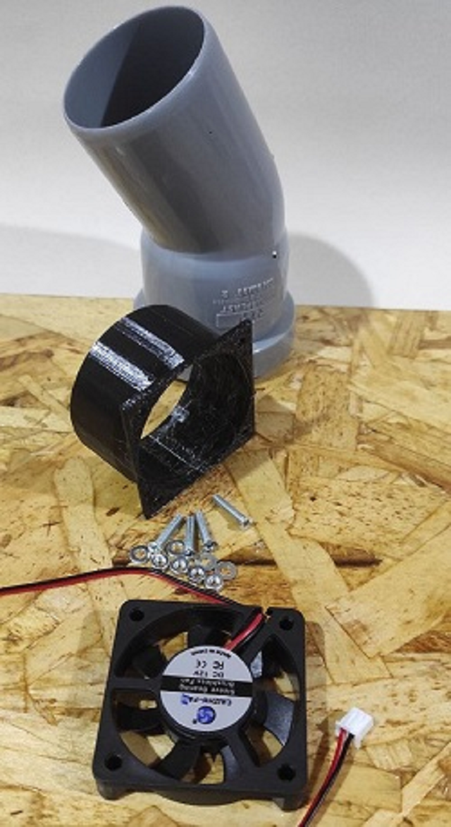 fan ile drenaj borusu arasındaki bağlantı 50 mm çapında. (Plastik Aparattır!!!)