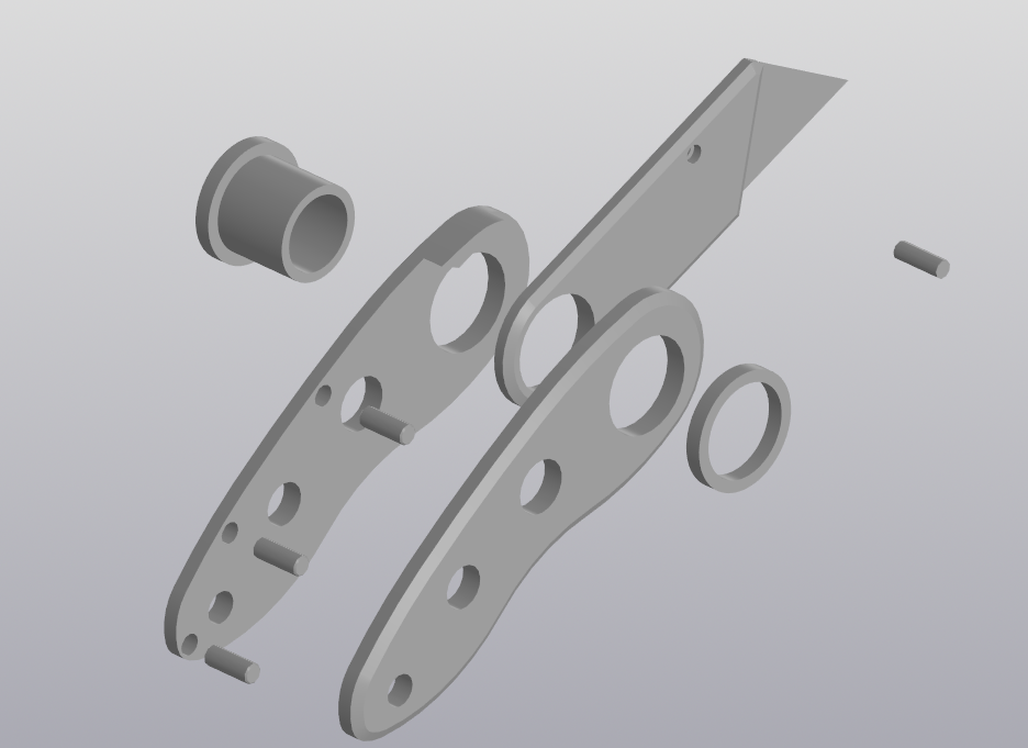 Şansölye bıçağı, katlanır (Plastik Aparattır!!!)