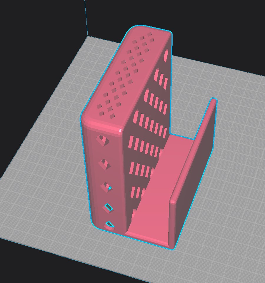 Bir Yatak V2.0 için bir telefon için tutucu (17 mm'lik bir tahtada) (Plastik Aparattır!!!)