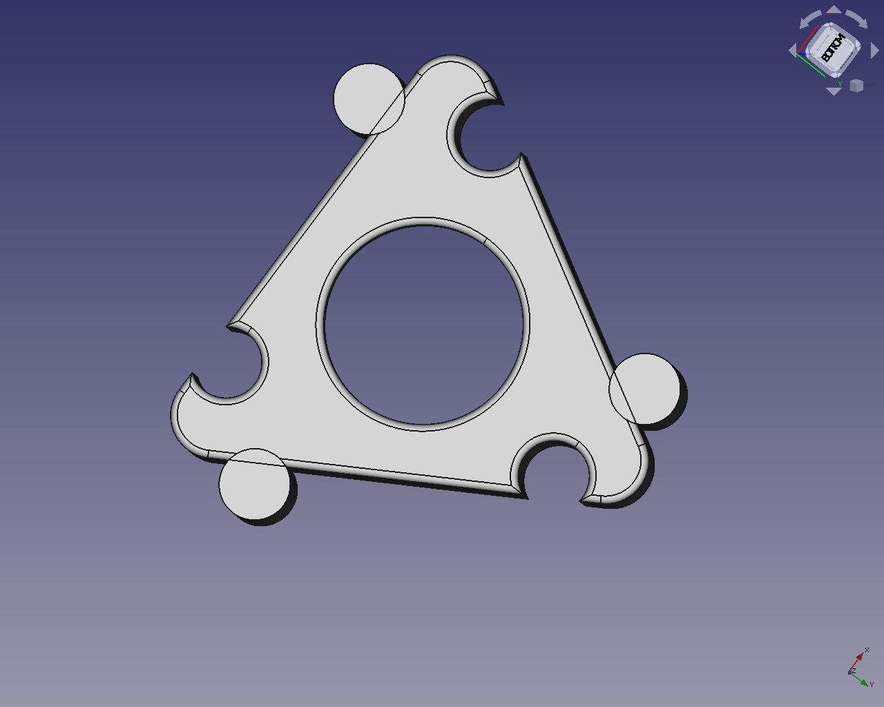 18650 Meclis için bir Üçgeye Tutucu (Plastik Aparattır!!!)