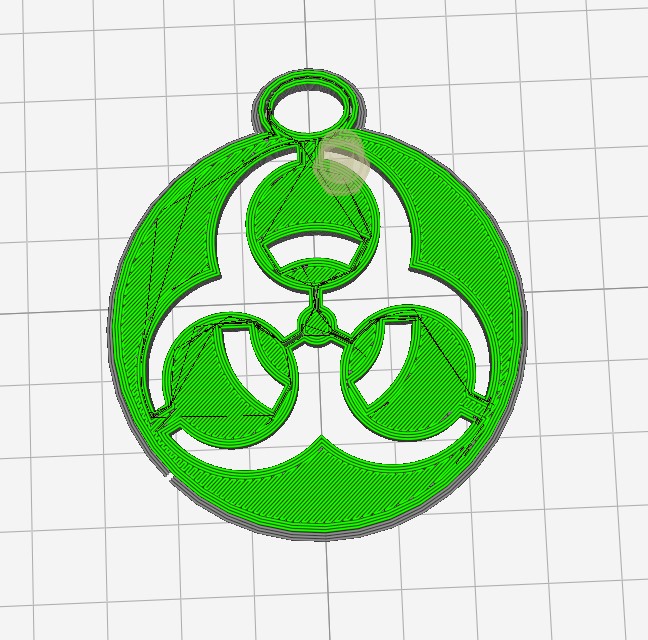 Anahtarlık "biyolojik tehlike" (Plastik Aparattır!!!)