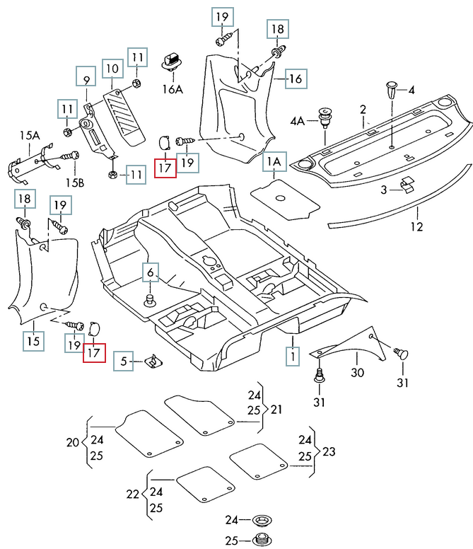 Fiş VAG 3B0864509AB41. (Plastik Aparattır!!!)