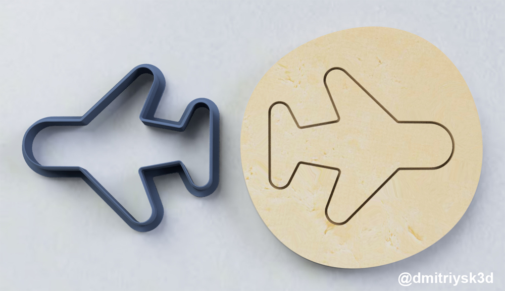 Yatak ve zencefilli kurabiye kalıp bir uçak (Plastik Aparattır!!!)