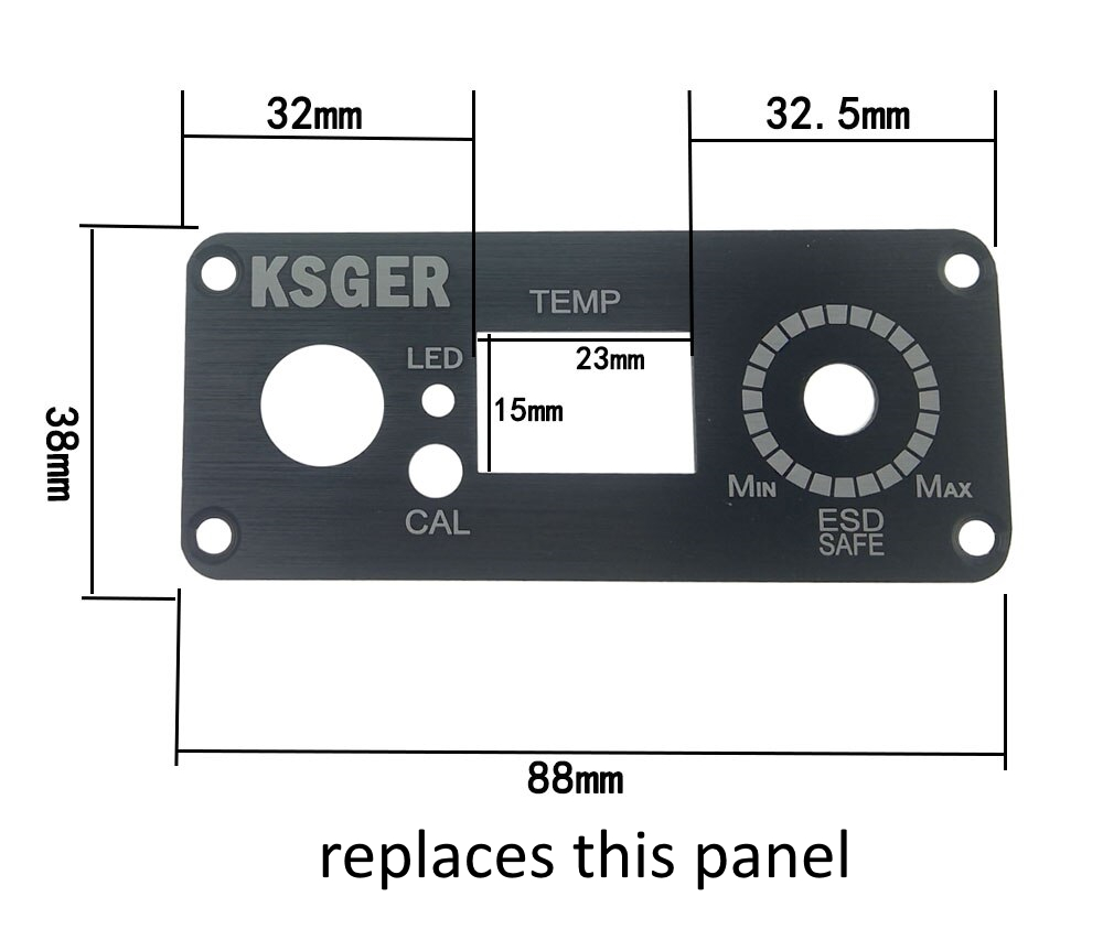 Havalandırmanın ön paneli T12 STM32 (Plastik Aparattır!!!)