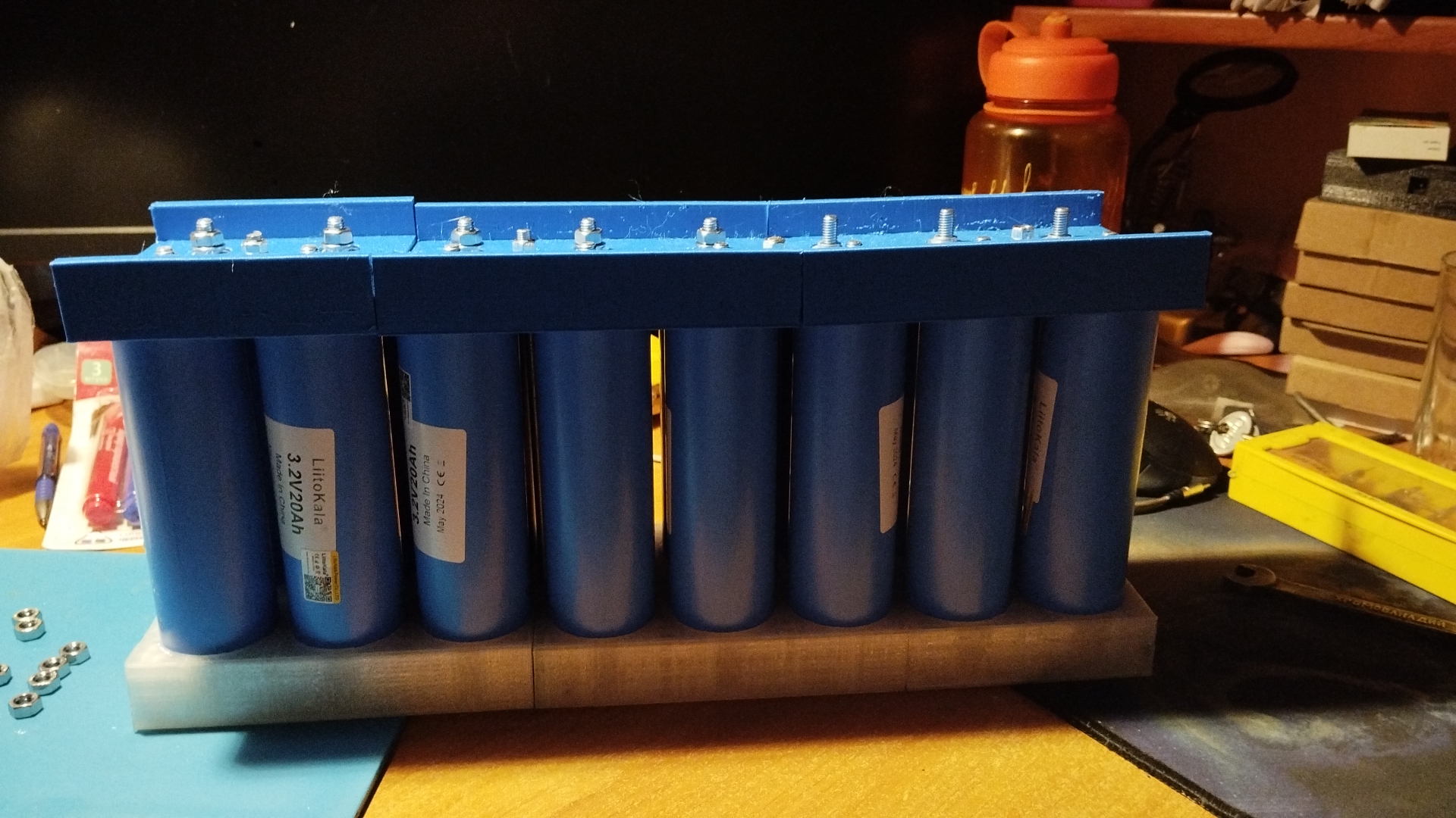 40160 LIFEPO4 Piller için Tutucu 16S 48V (Plastik Aparattır!!!)