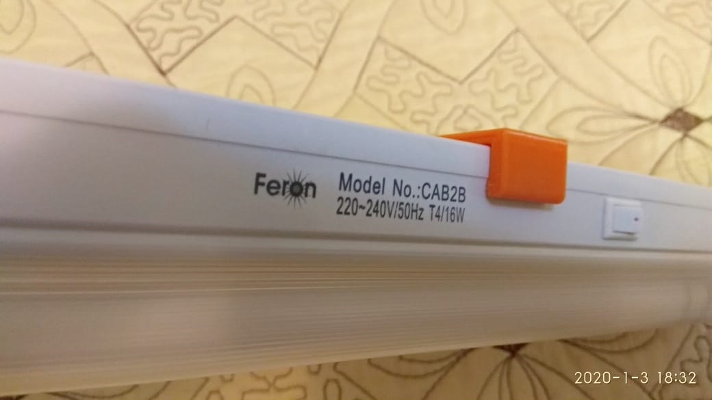 Floresan lamba modelinin montajı: CAB2B'nin duvara montajı (Plastik Aparattır!!!)