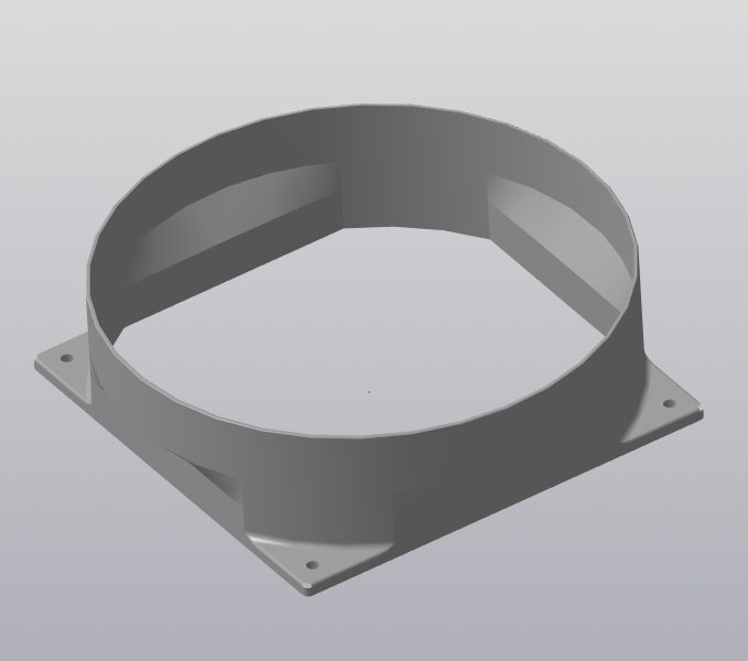 140 soğutucu için flane (Plastik Aparattır!!!)