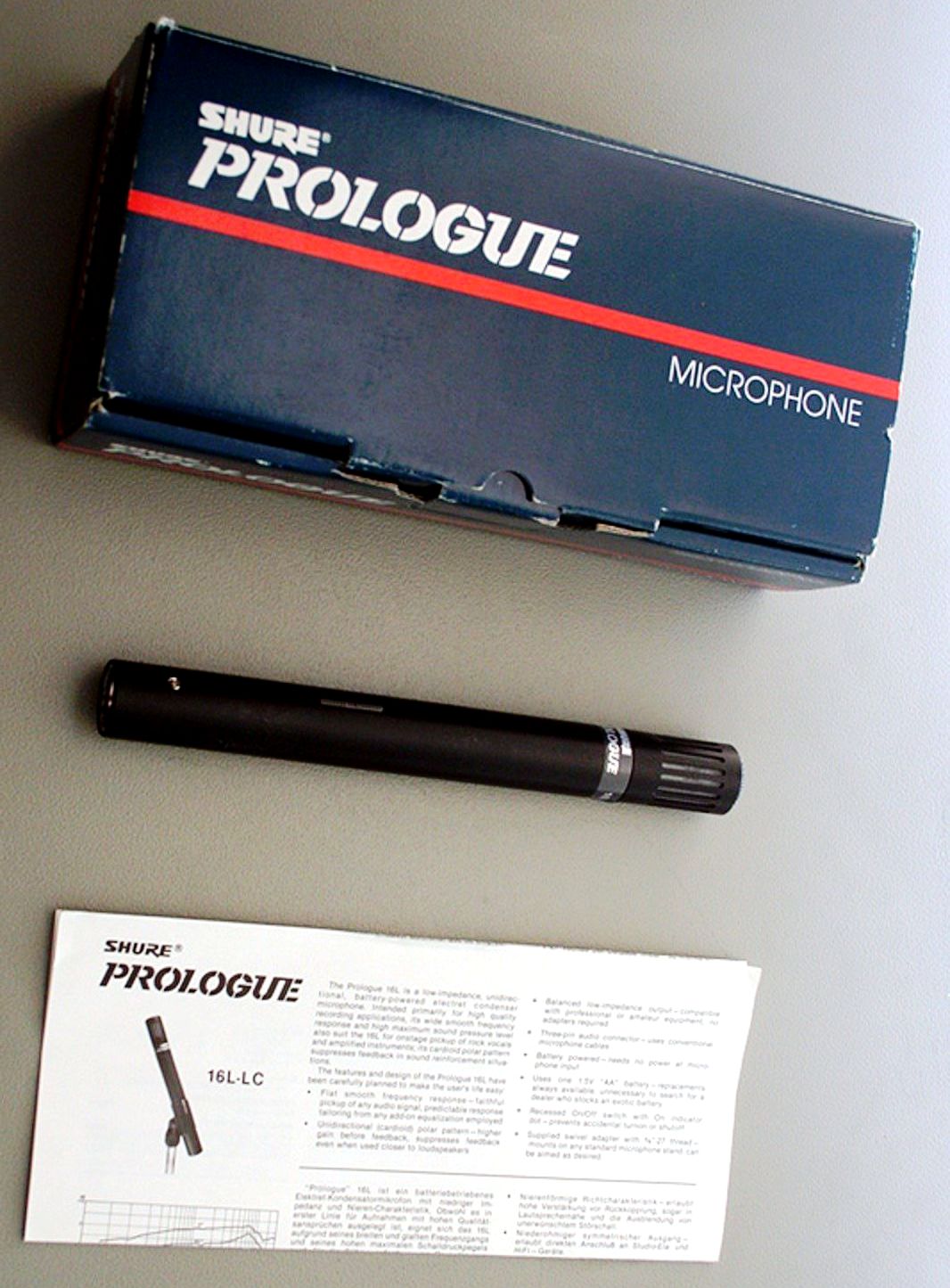 Shure Prologue 16L-LC Mikrofon Tutma (Plastik Aparattır!!!)