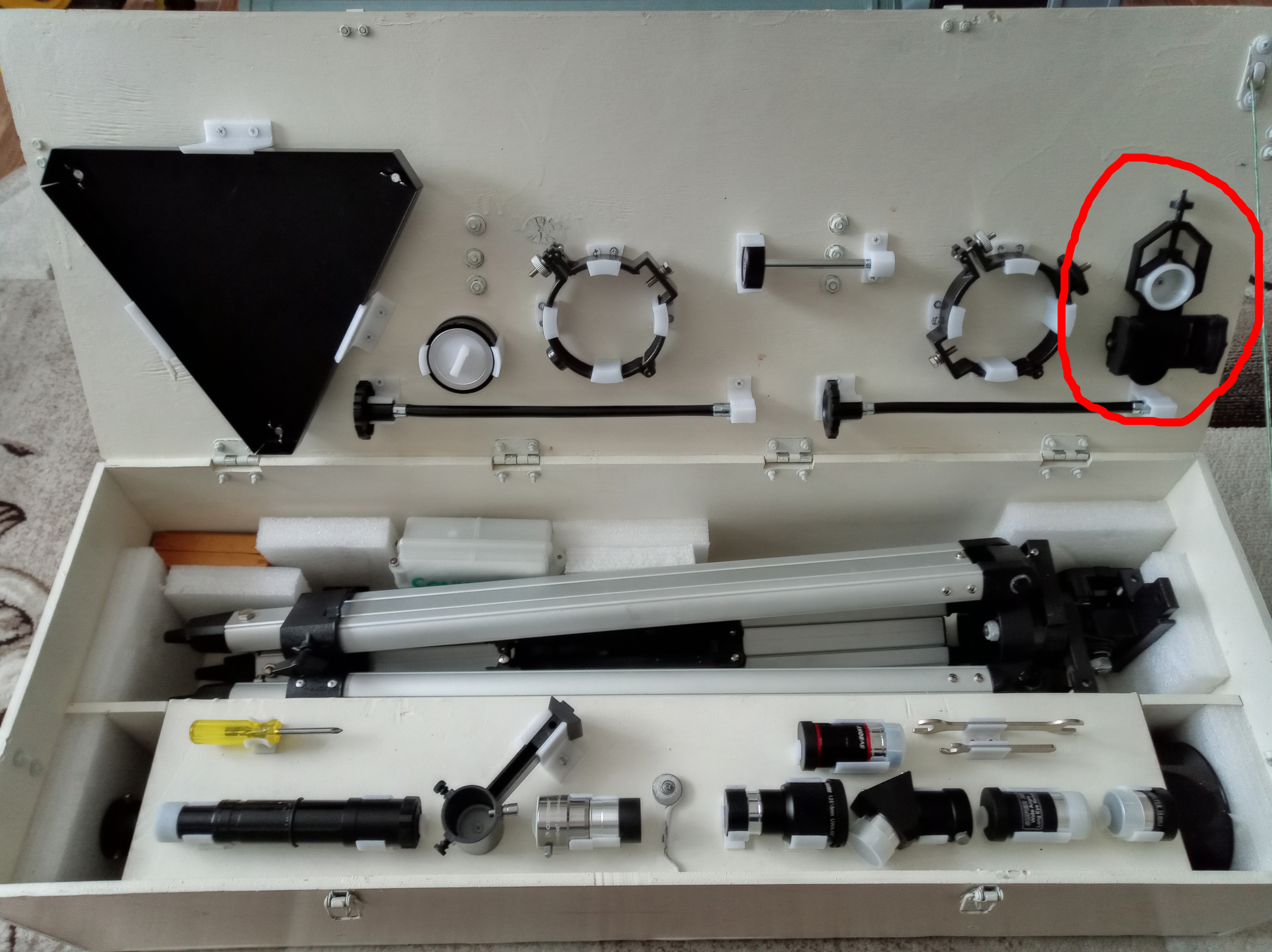 Teleskop elemanlarının bir dizi bağlantı elemanı: telefon sahibi (Plastik Aparattır!!!)