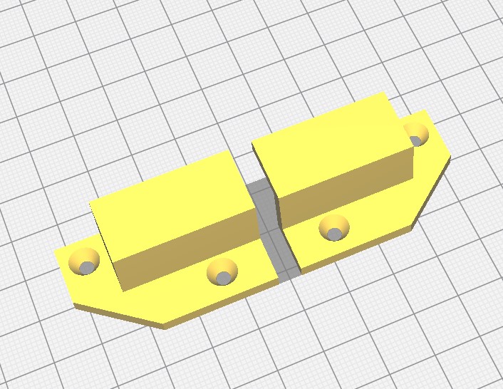 3d модель Держатель уголок нижний для москитной сетки. для 3d принтера ...