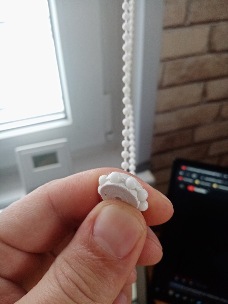 Bir silindir perdeleri zinciri altında dişli (Adım 5.8 ile 8 oyuk) (Plastik Aparattır!!!)