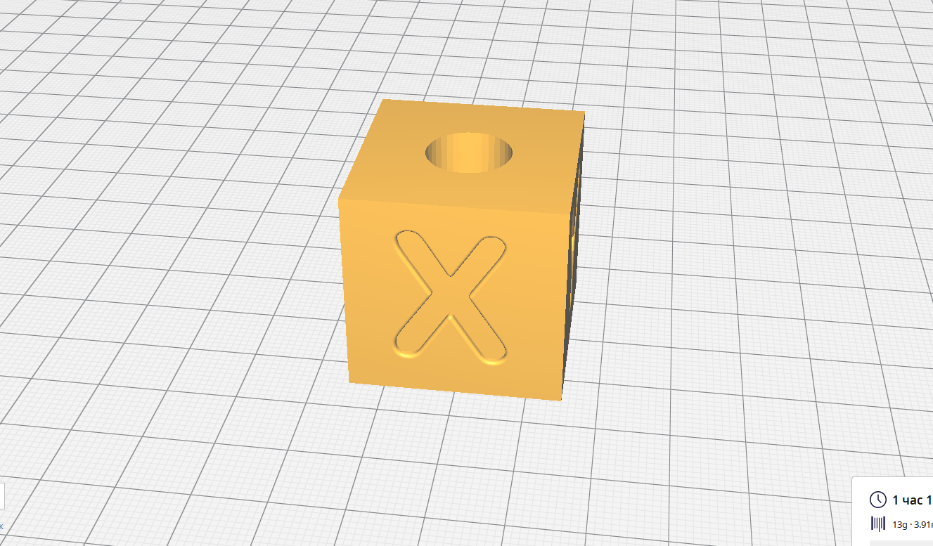 Калибровочный кубик для 3d принтера stl