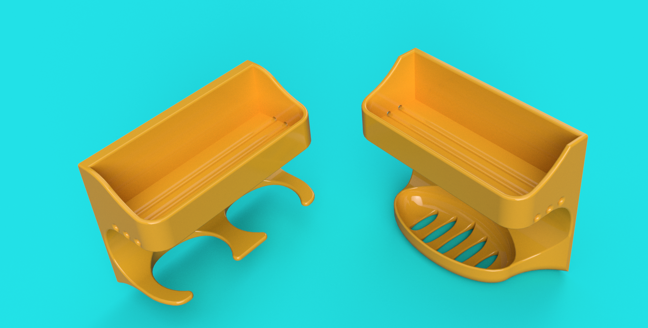 3d модель Полки в душевую кабину (взамен старых стеклянных) для 3d ...