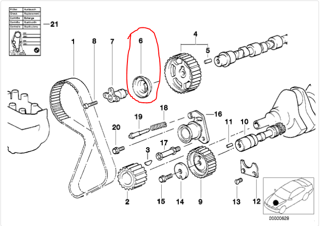 Isıtıcı Kapak BMW M20B25 1987-1993 OEM GÜNEY 11311713475 Zamanlama Eksantrik Mili Kapağı (Plastik Aparattır!!!)