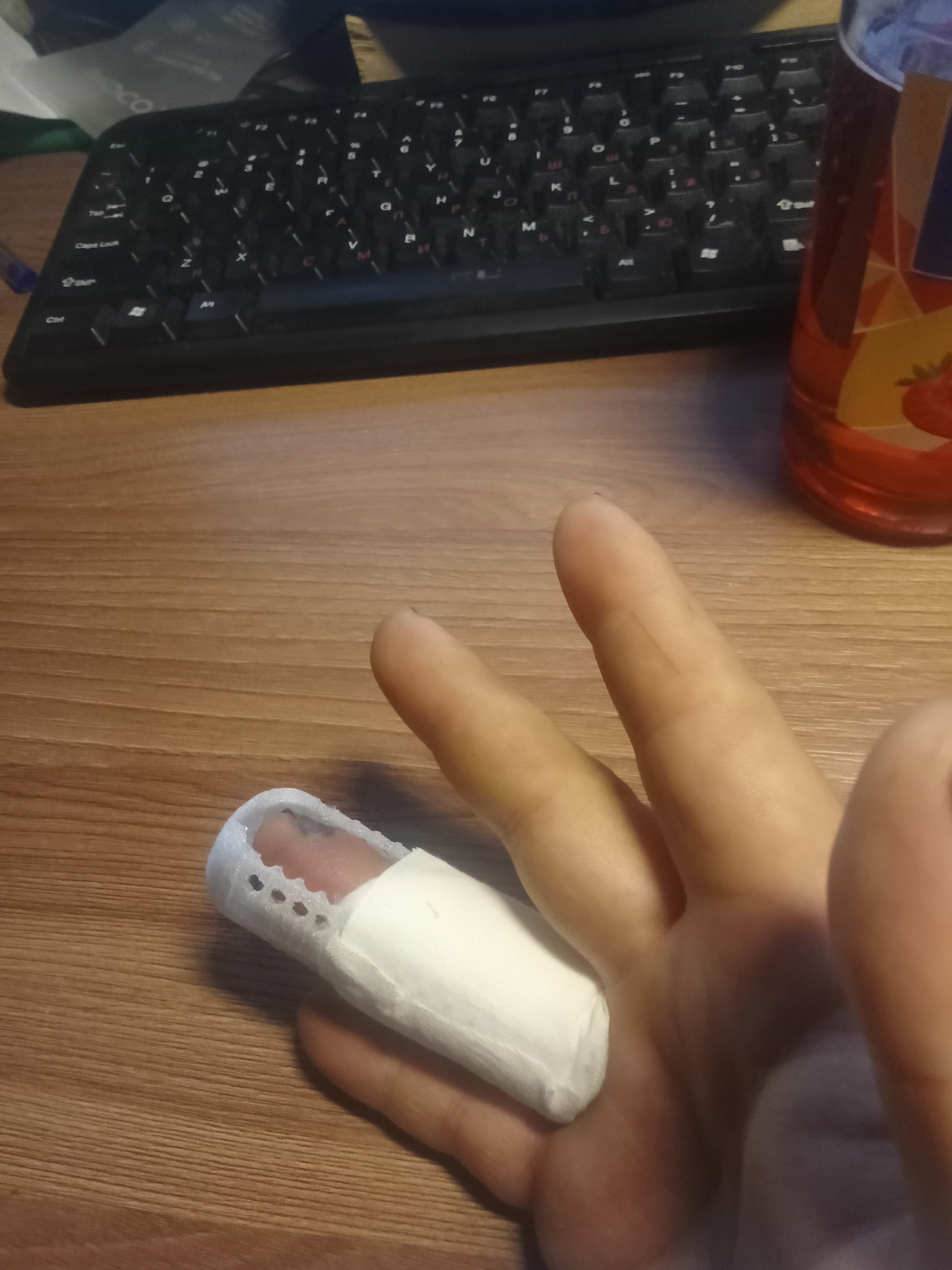 80 mm parmak için ortoz (Plastik Aparattır!!!)