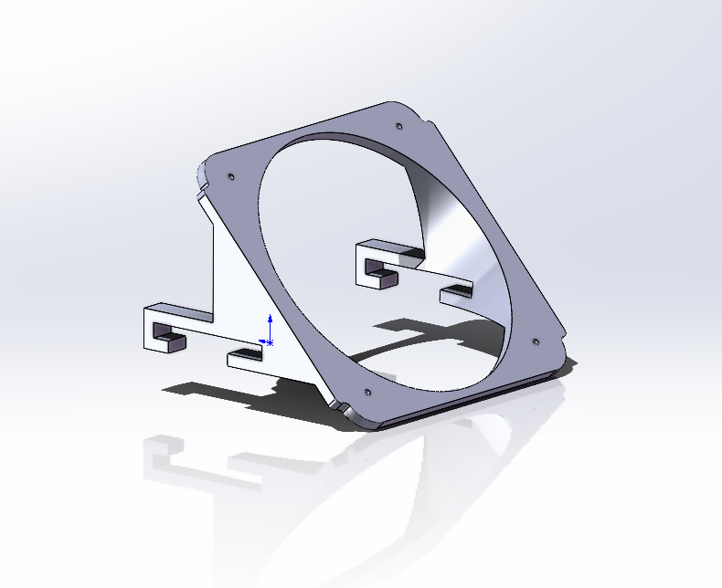 3d модель Охлаждение зоны ВРМ китайской платы Kllisre X99 B5 под ...