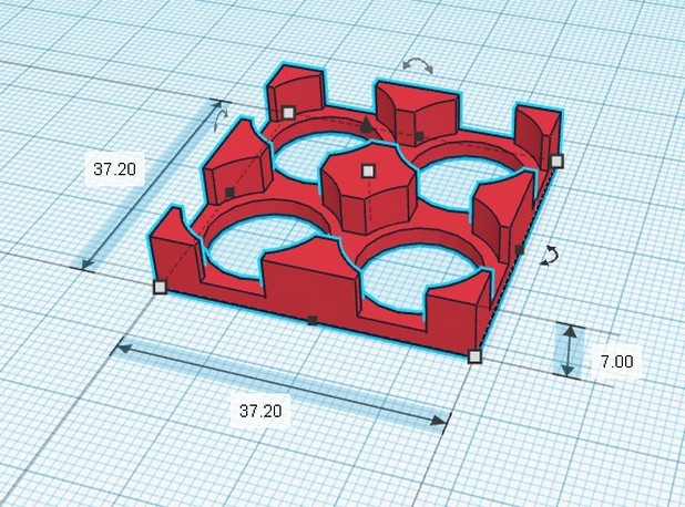 18mm çapında AKB tabanlı montaj şablonu (18350, 18490, 18500, 18650, 18700)) (Plastik Aparattır!!!)