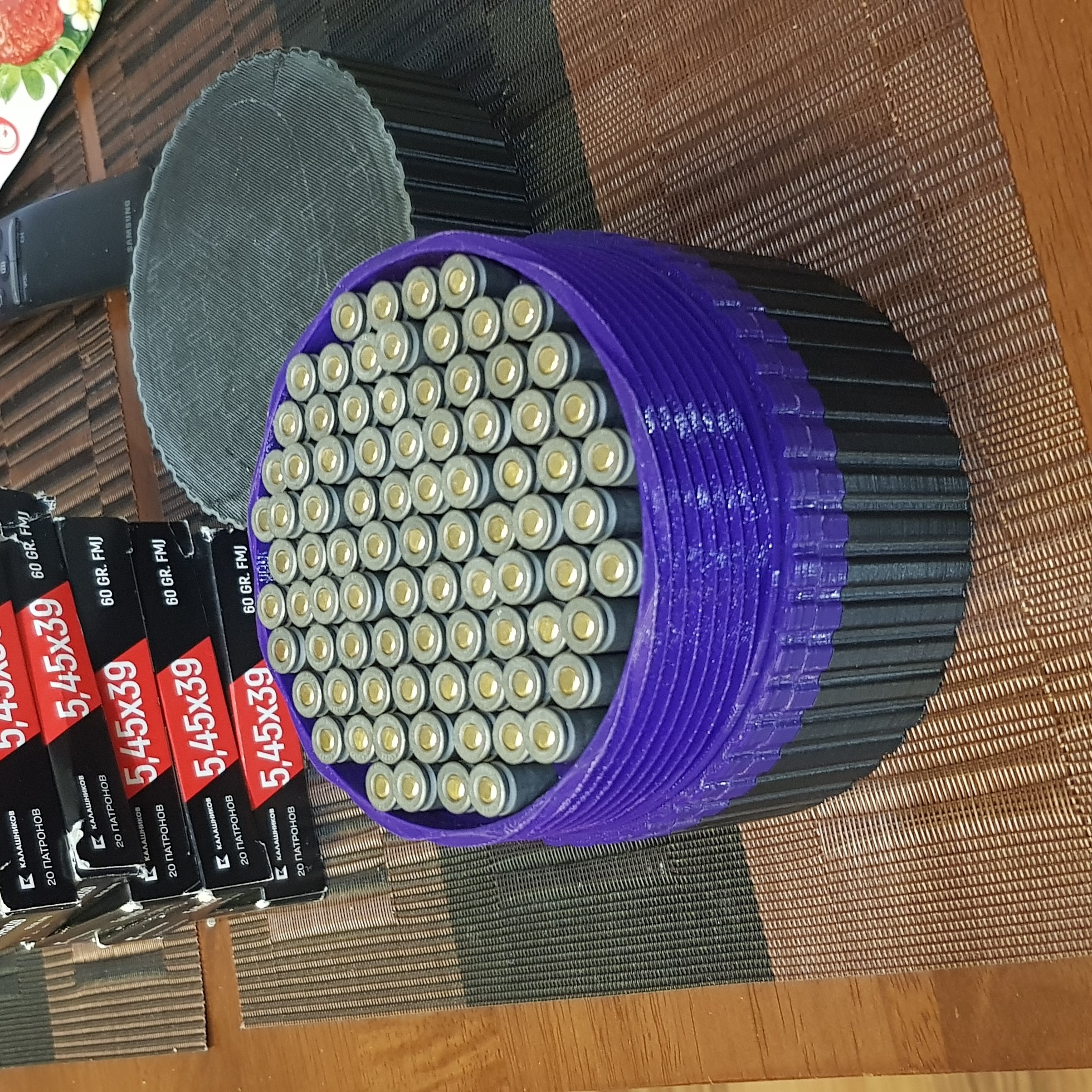 Kartuşlar için kutu 5.45x39 (163 adet) V.01 (Plastik Aparattır!!!)