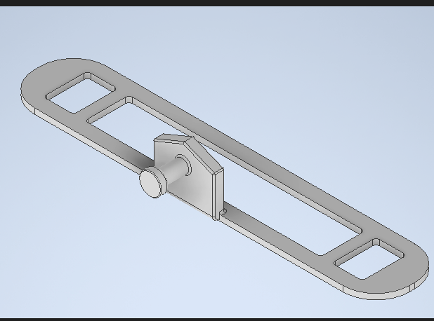 3d модель Фиксатор гребенки под ручку на алюминевое окно. +ипт файл ...