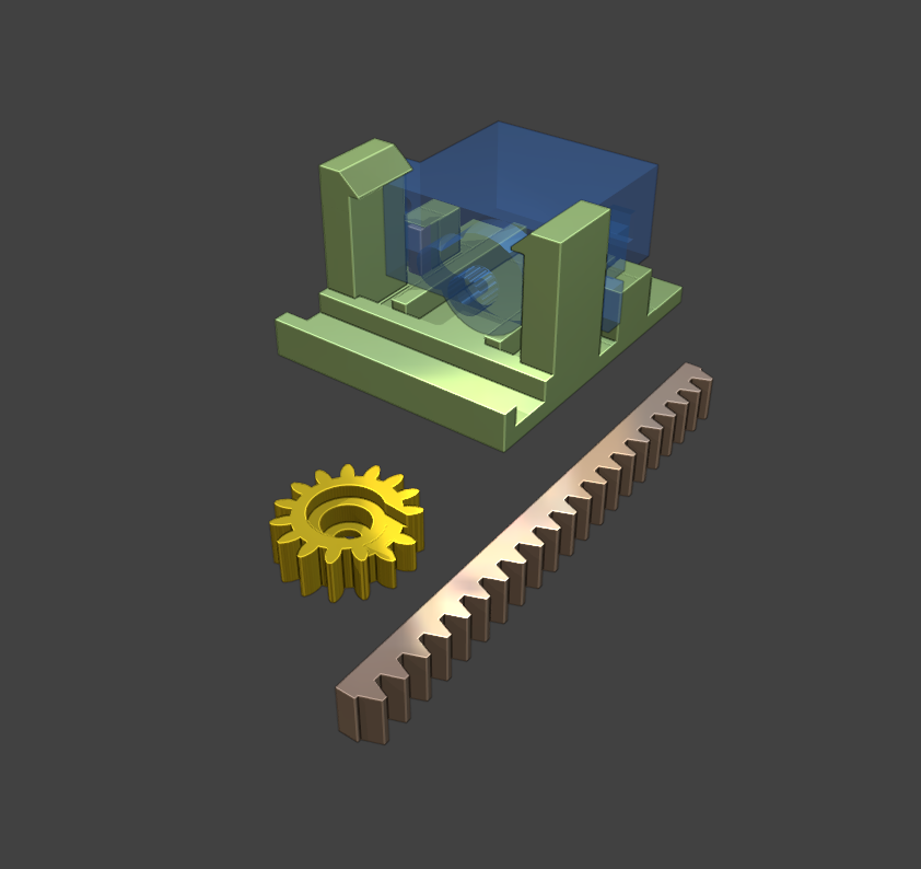 SG90 servo sürücü için itme mekanizması (Plastik Aparattır!!!)