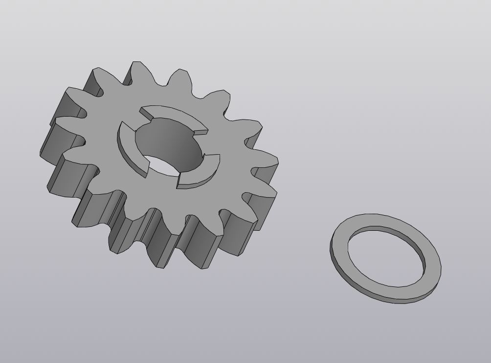 Dişli 15 diş. HPc5383 yazıcı taşıyıcıları (Plastik Aparattır!!!)