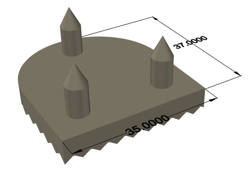 Topuk pedi 35x37 (Plastik Aparattır!!!)