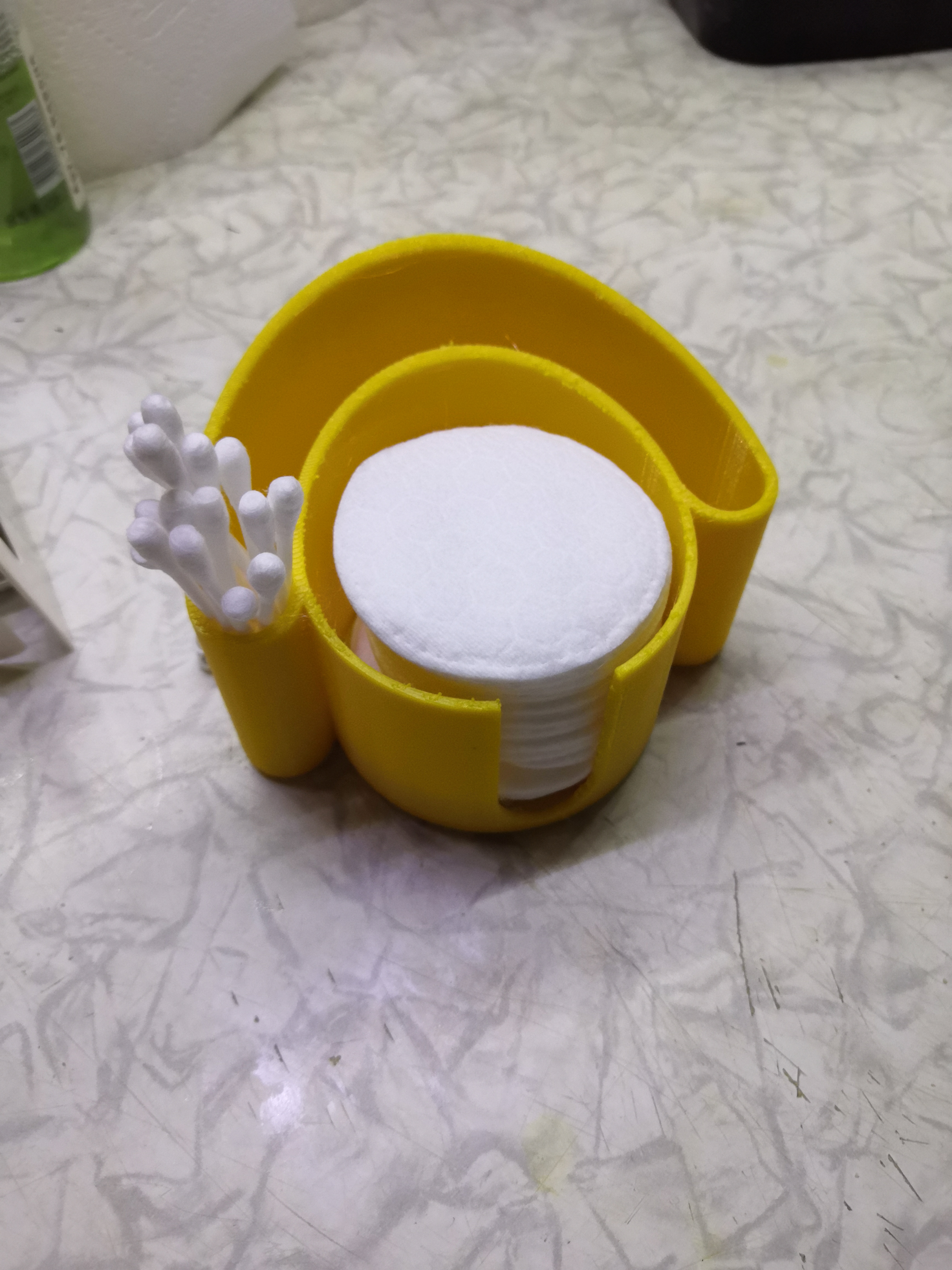Pamuklu pedler ve çubuklar için cam (Plastik Aparattır!!!)