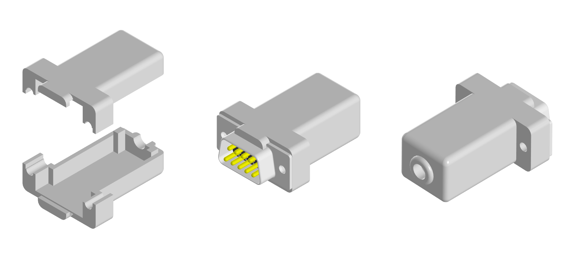 D-Sub (DE-9) Bağlayıcı Kılıfı (Plastik Aparattır!!!)