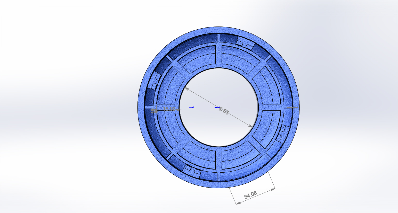 Makaranın bir fırça kesici üzerindeki alt kısmı (makara evrenseldir, bir somunla sabitlenmiştir) (Plastik Aparattır!!!)