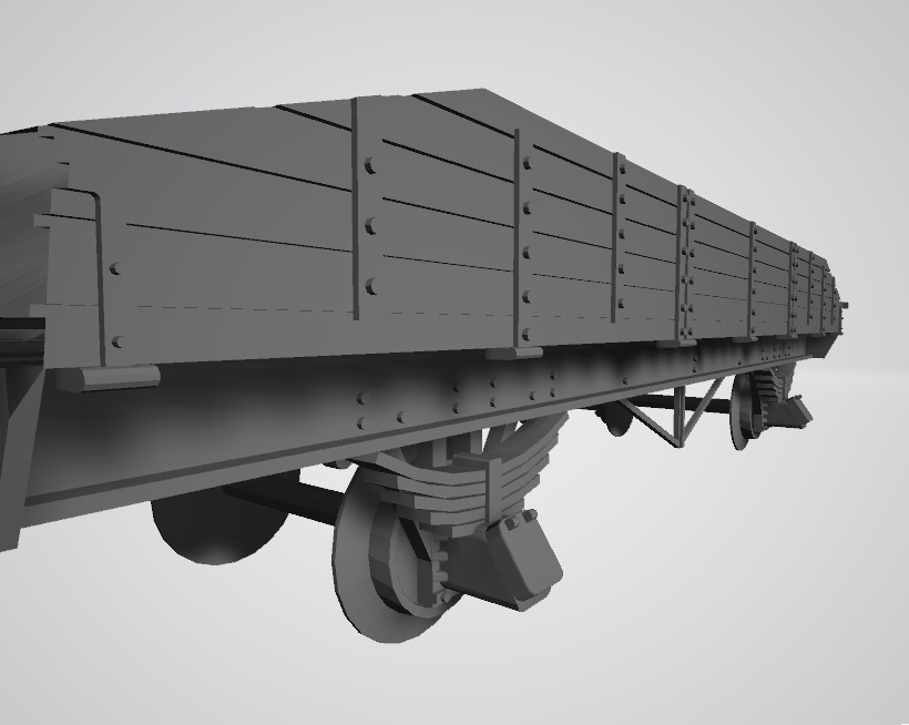 İki Axle Demiryolu Platformu (Plastik Aparattır!!!)