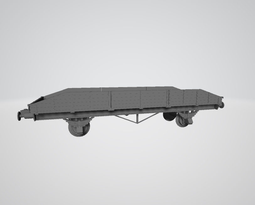 İki Axle Demiryolu Platformu (Plastik Aparattır!!!)