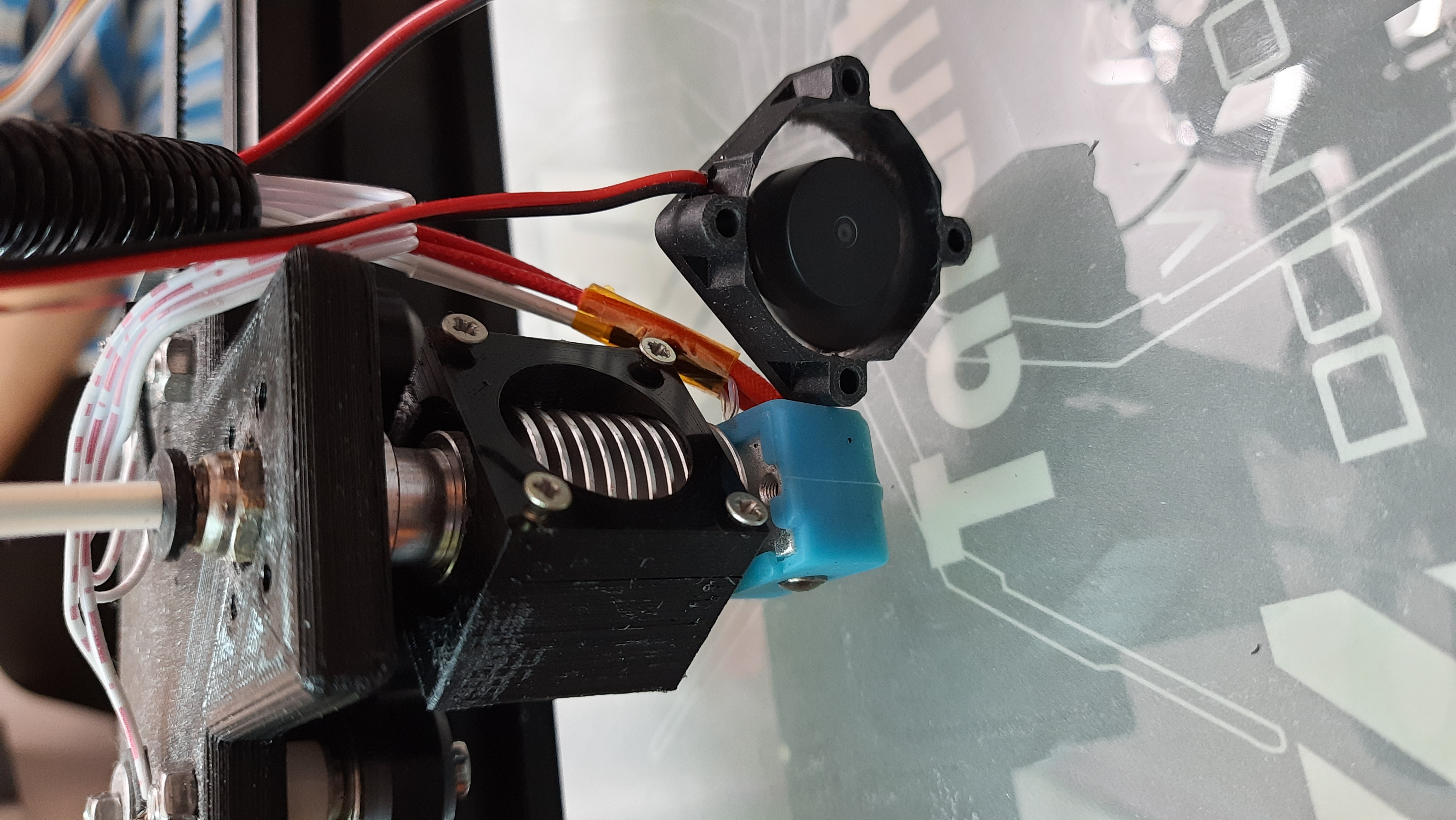 E3D-V6 Bowden için fan montajı (Plastik Aparattır!!!)