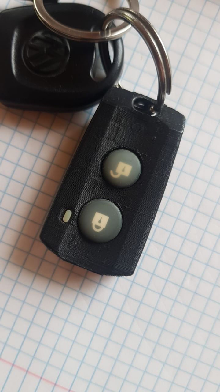 Merkezi kilitten bir anahtarlık, Volkswagen 2 düğmeleri. (Plastik Aparattır!!!)