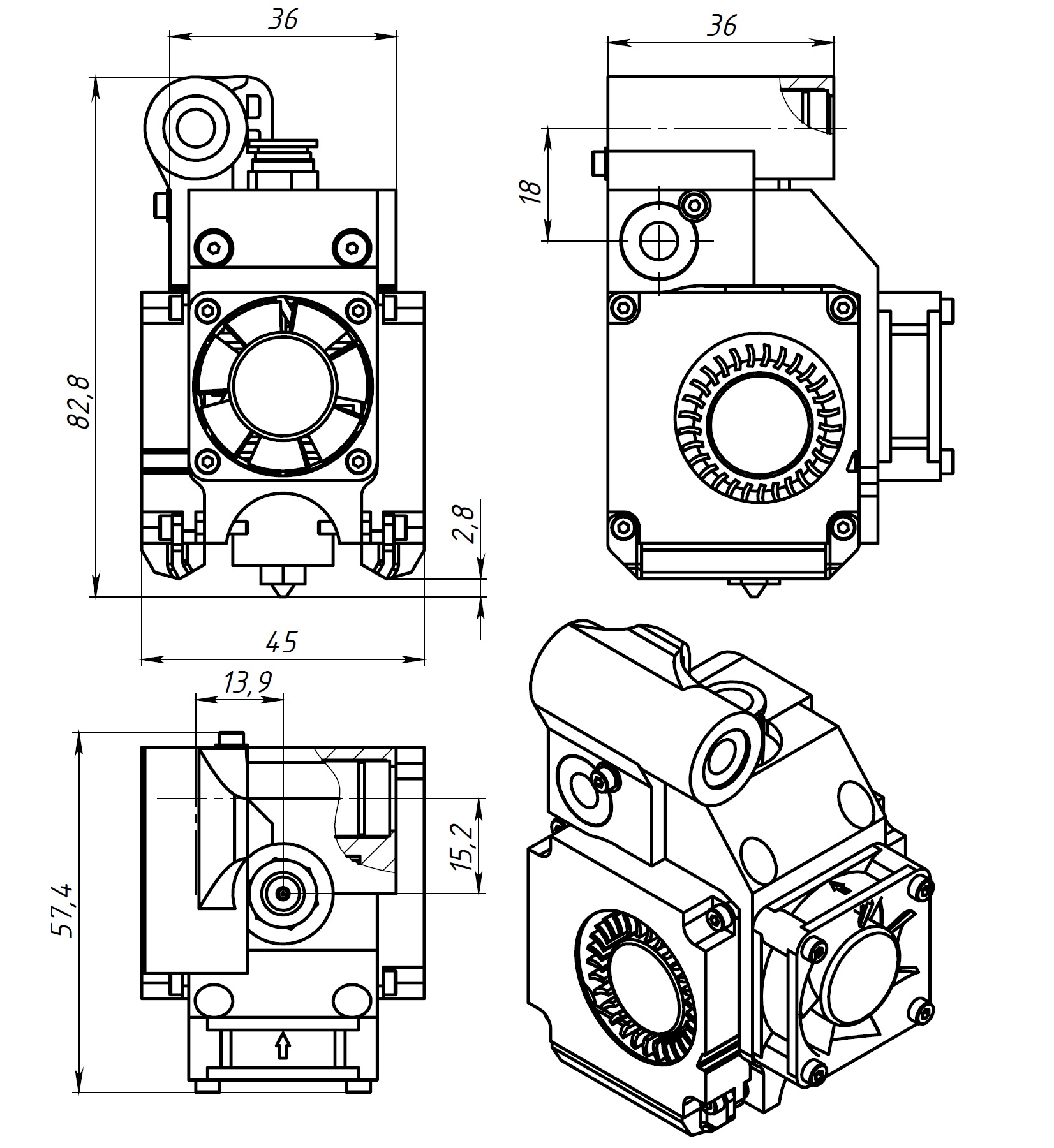 Чертежи ultimaker original