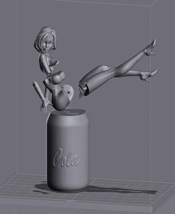 Bir kavanozda pin-up tarzında kız (Plastik Aparattır!!!)