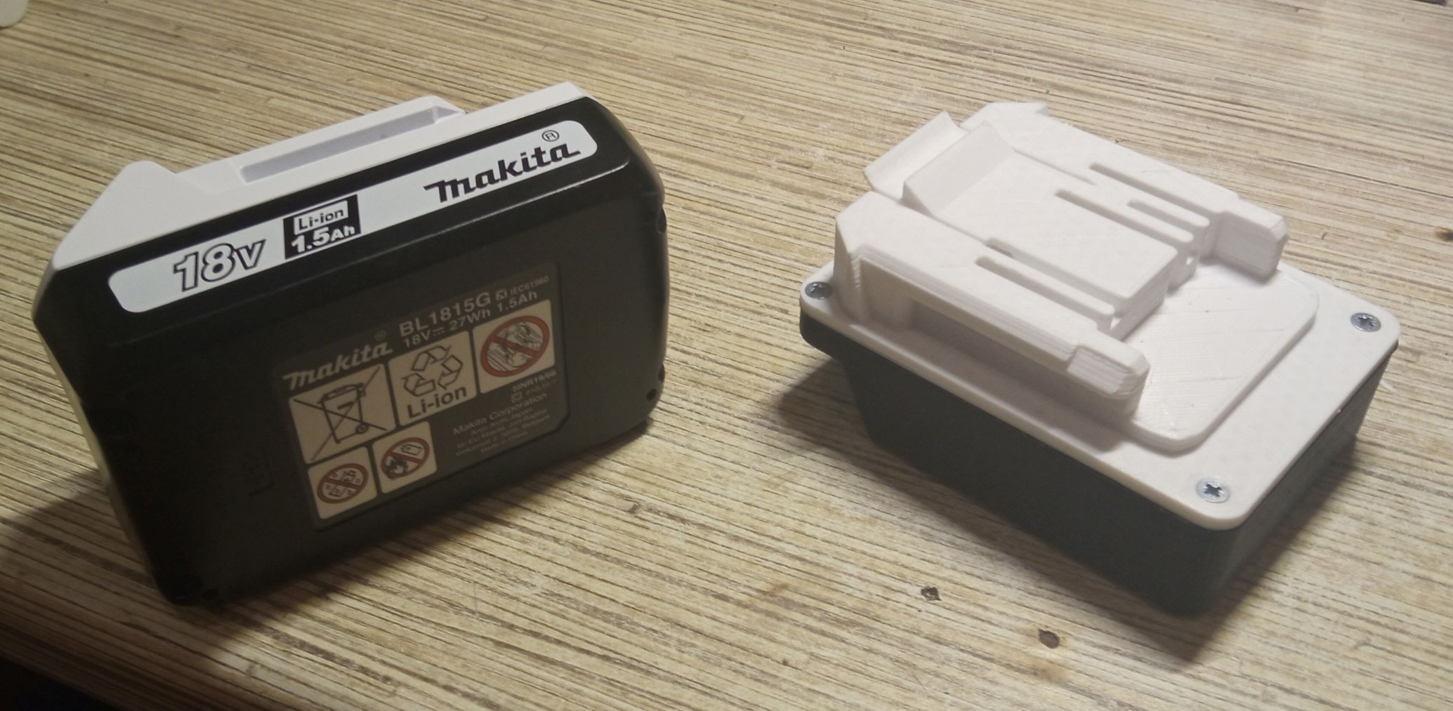 BL1830'da Makita BL1815G araç adaptörü, (Plastik Aparattır!!!)