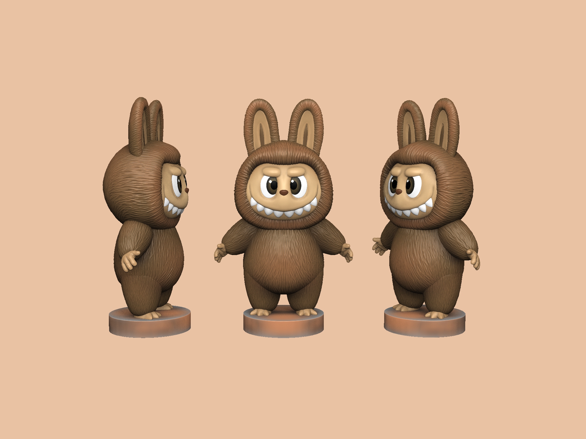 Лабубу для 3д печати STL. 18 штук.