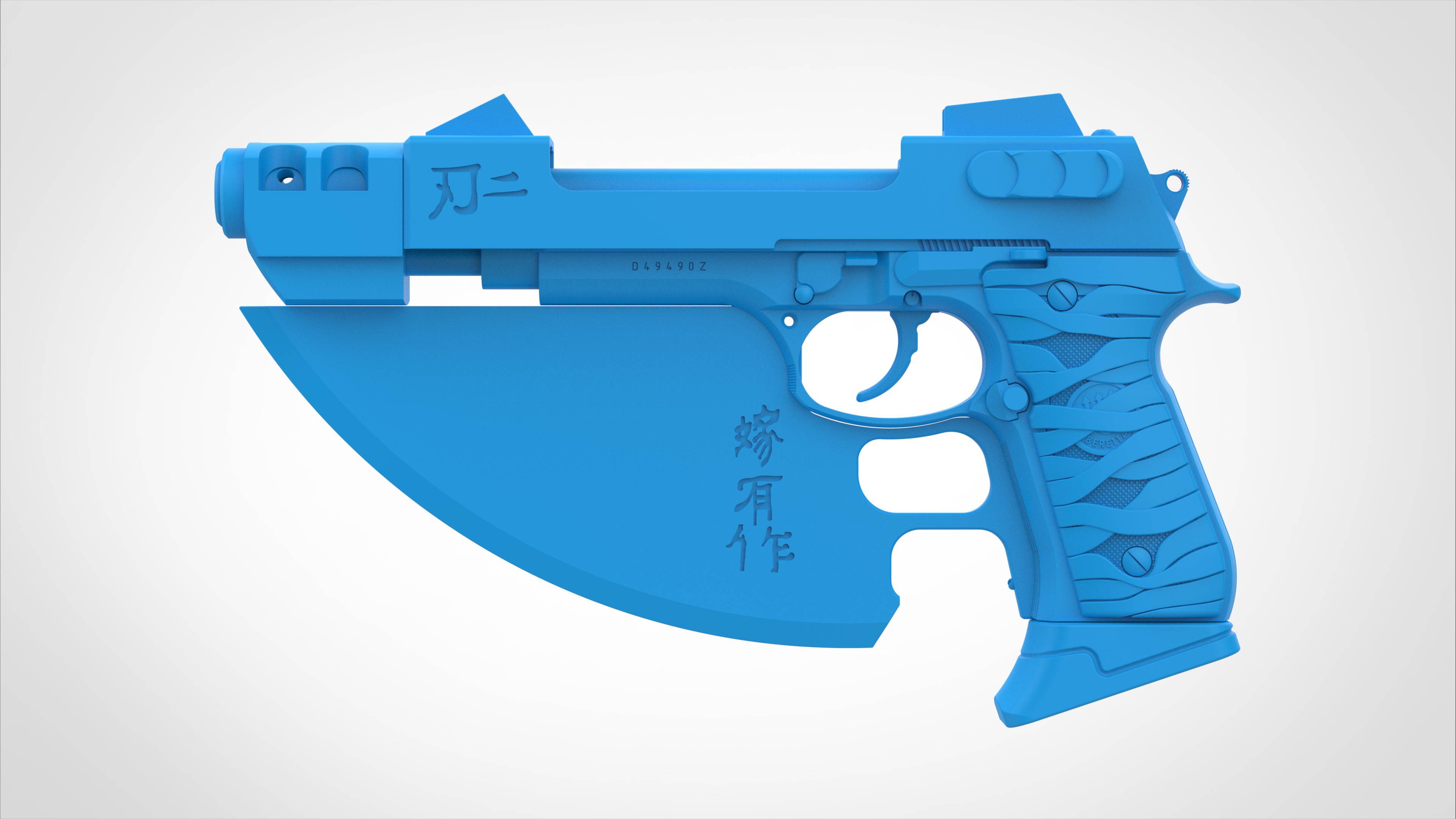 Модифицированный пистолет Beretta 92FS из кинофильма Блейд 2