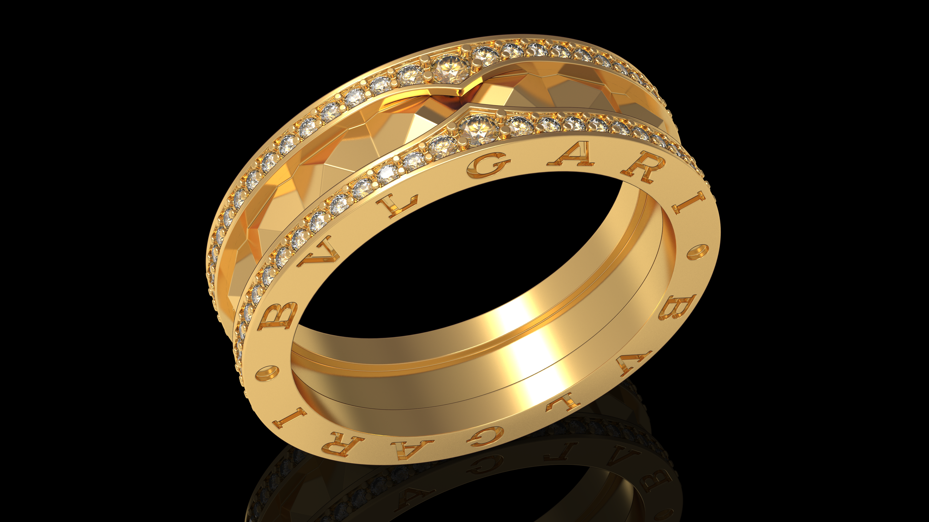 Кольцо Bvlgari BZero1 Rock 1