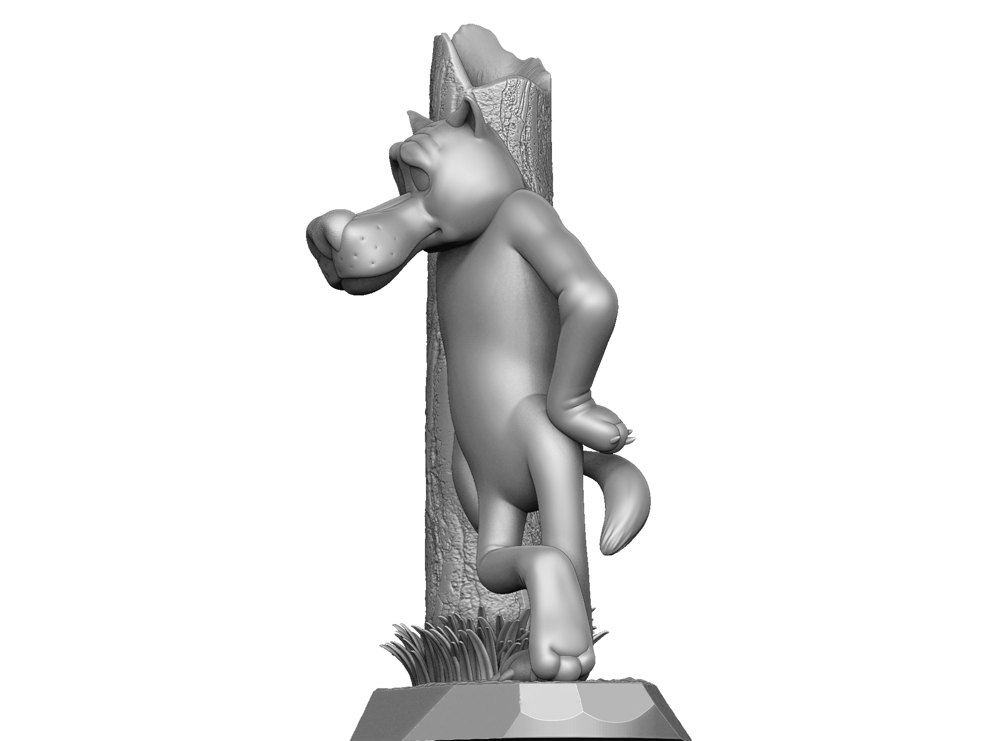 ВОЛК ИЗ МУЛЬТФИЛЬМА "ЖИЛ-БЫЛ ПЁС" ДЛЯ 3Д ПЕЧАТИ STL