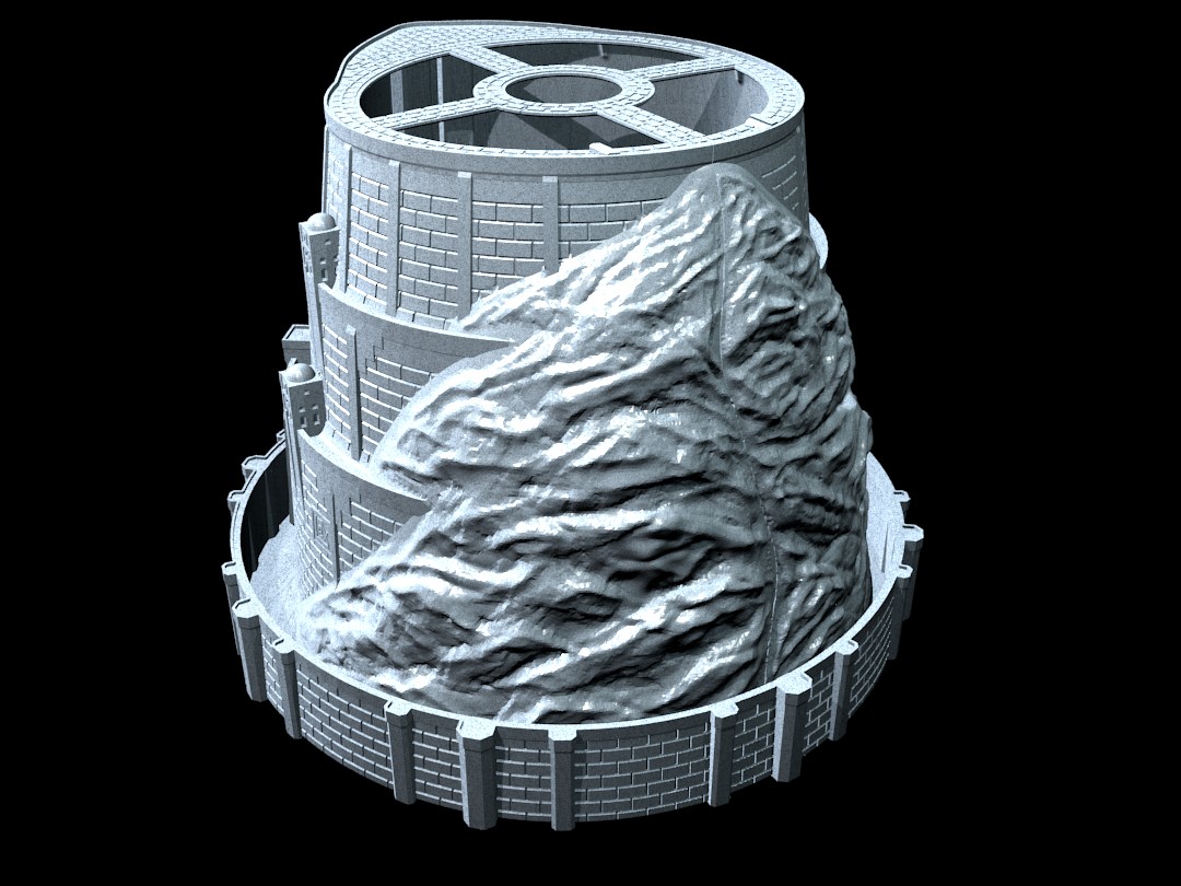 Минас Тирит (Minas Tirith).  Кашпо для растений