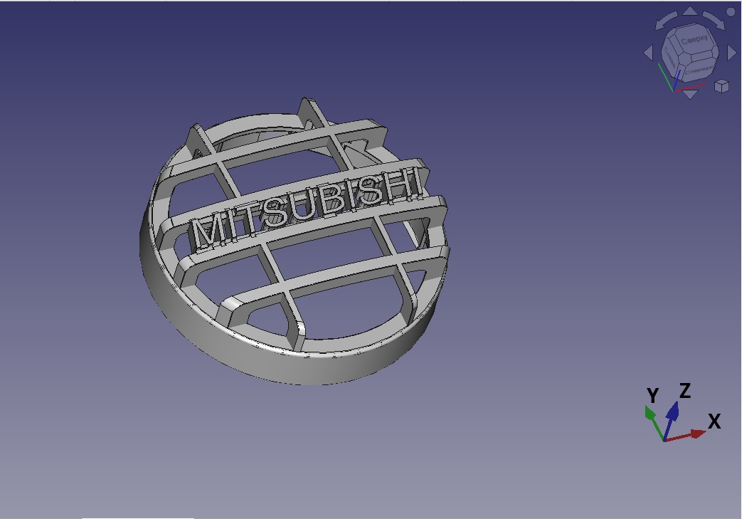 Накладка (решетка) на противотуманную фару MITSUBISHI DELICA