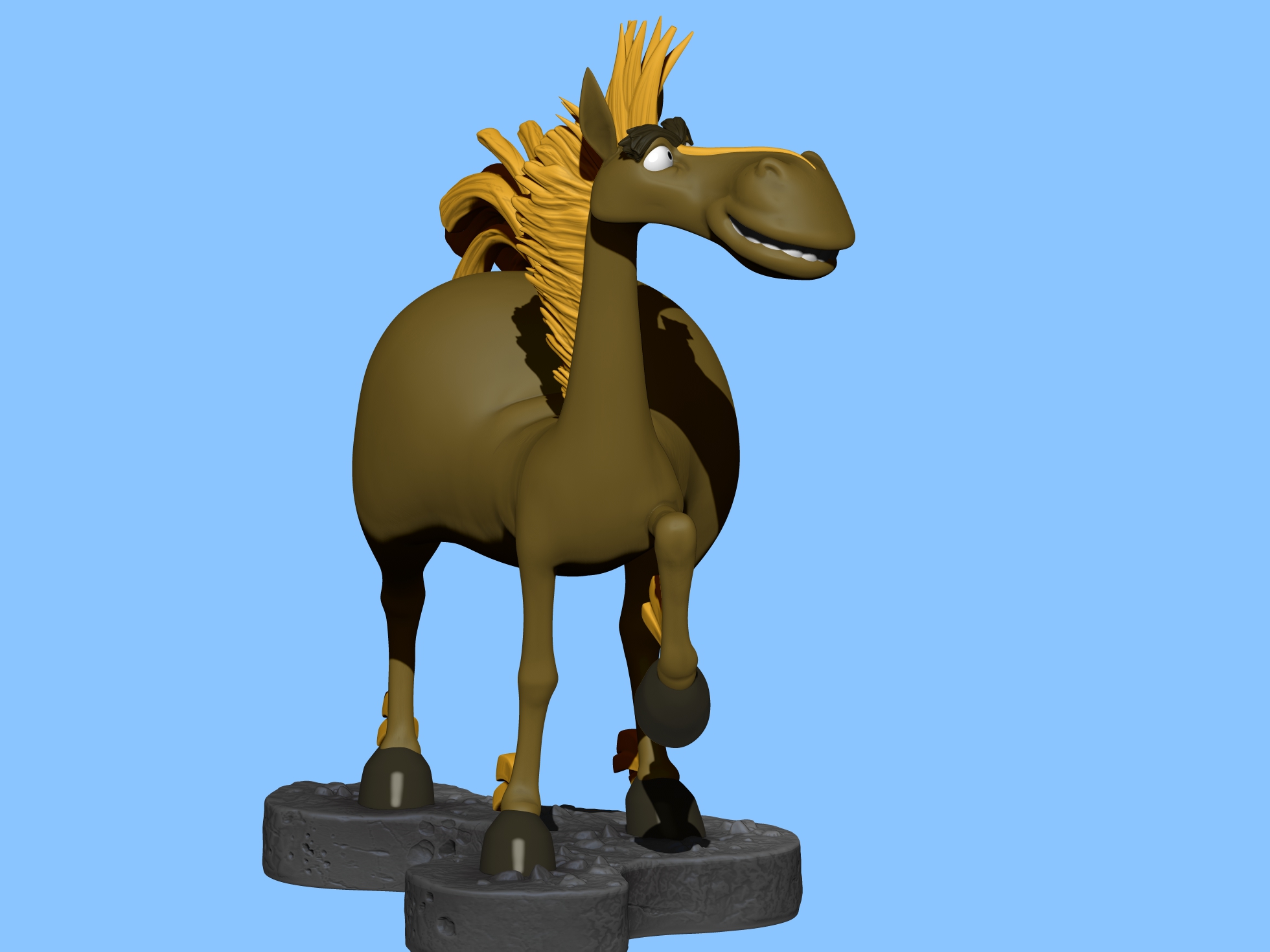 Конь Юлий для 3д печати STL