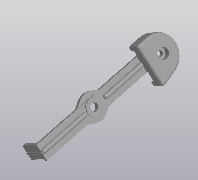 Крепление/Накладка планки (лев. и прав.) защиты пальцев для гладильной системы Miele 5605073 5605072