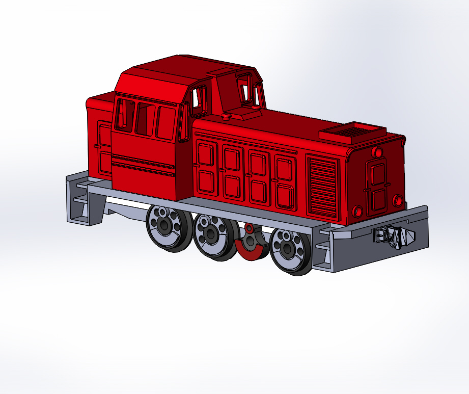 Продажа 3D-модели "Тепловоз ТГМ 23Б"